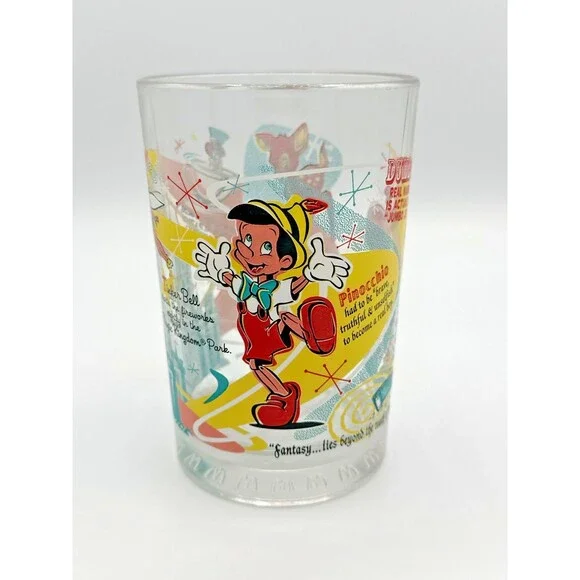 Disney 100 Years of Magic McDonald’s Glass – Fantasyland Tinker Bell Dumbo - Picture 3 of 7